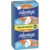 Прокладки гігієнічні Always Ultra Normal Розмір 1 Duo, 20 шт